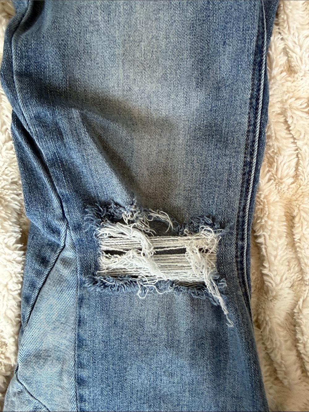 bridge by gly Distressed Bell Bottom Jeans with design 30x29 - Picture 5 of 16